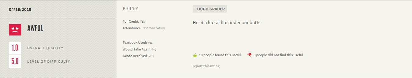 Professor Gets Roasted On Rate My Professor After Being Arrested As A Church Arson Suspect