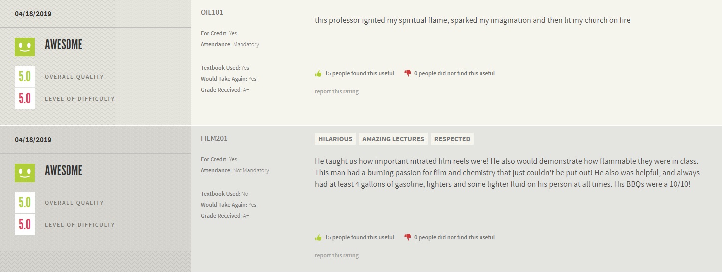 Professor Gets Roasted On Rate My Professor After Being Arrested As A Church Arson Suspect