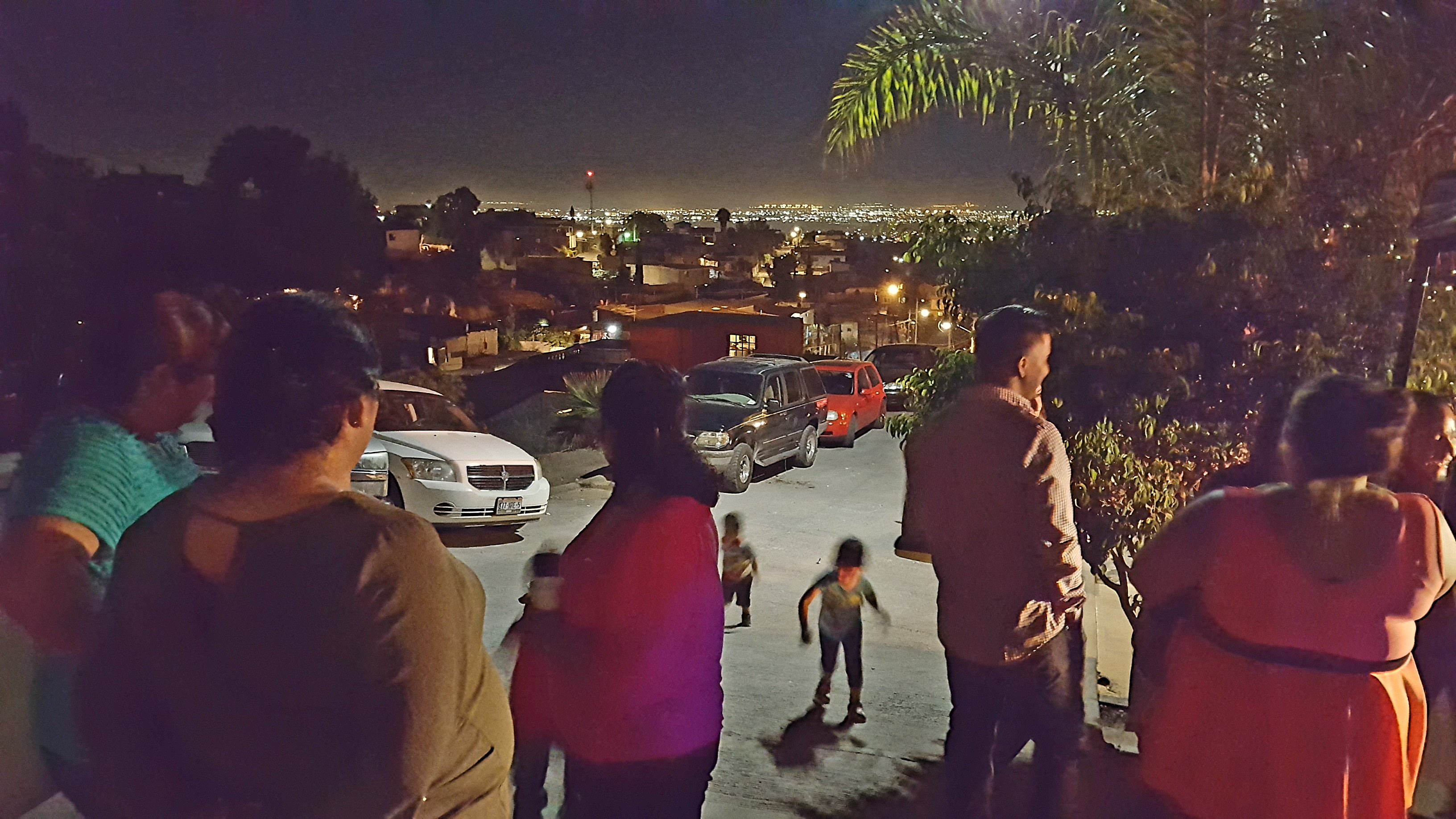 Looking at Tijuana at night