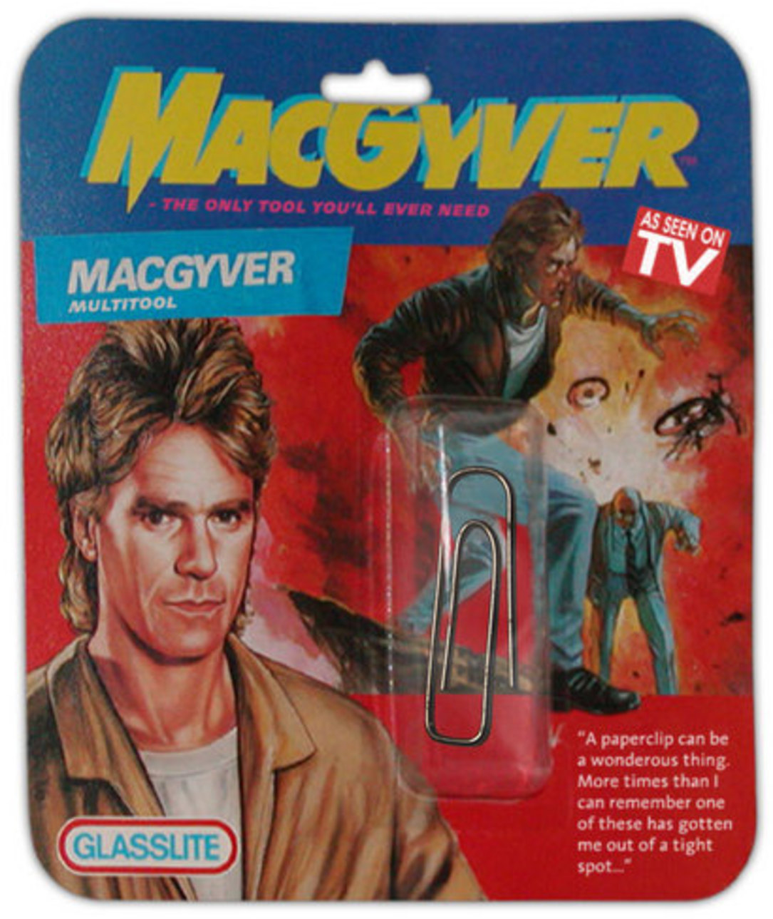 macgyver multitool - Icower The Only Tool You'Ll Ever Need As Seen On Macgyver Multitool "A paperclip can be a wonderous thing. More times than can remember one of these has gotten me out of a tight spot." Glasslite