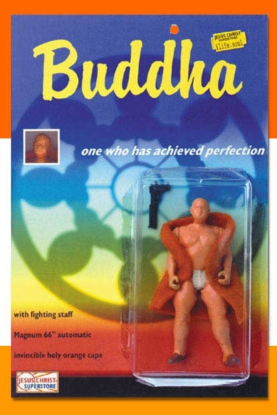 god action figure - Buschrist Elife.soul Buddha one who has achieved perfection with fighting staff Magnum 66" automatic invincible holy orange cape Jesus Christ Superstore