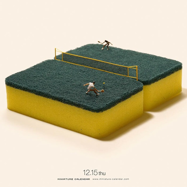 miniature photography tennis - 1215thu Miniature Calendar calendar.com
