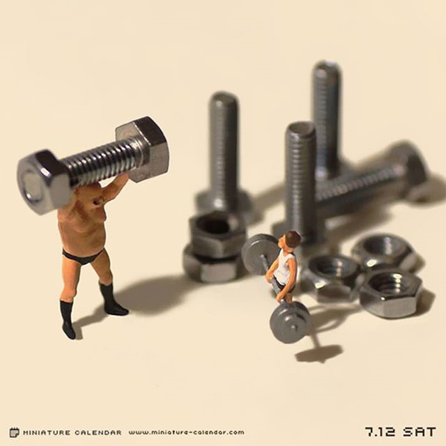 miniature funny - Miniature Calendar 7.12 Sat