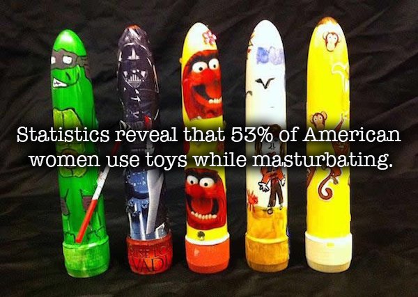 things to use for masturbation - Statistics reveal that 53% of American women use toys while masturbating.