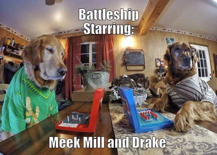 Meek Mills and Drake settle their beef with a game of Battleship