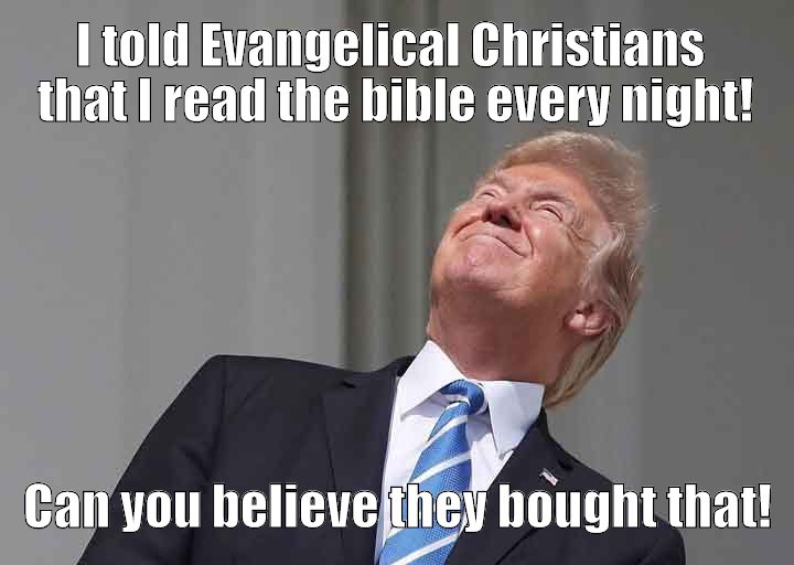Bible reading trump