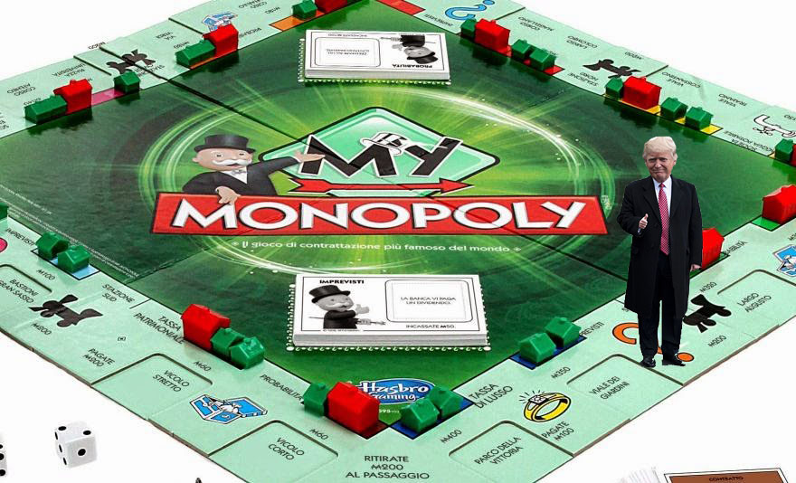Trump pedina del monopoli