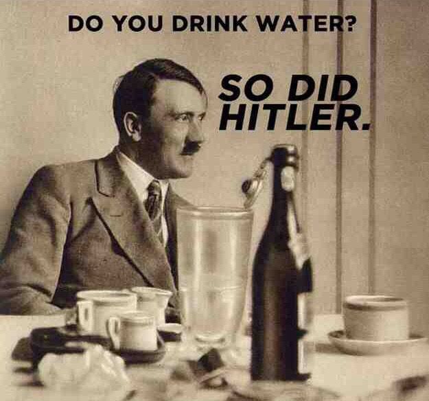 Hitler consumed water