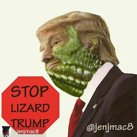 Lizard Trump is an alien conqueror