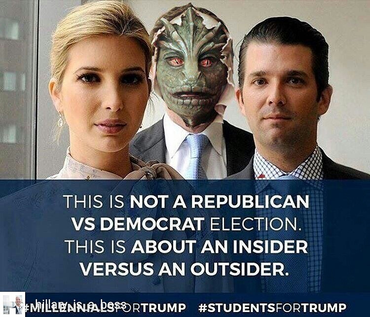 Lizard Trump is an alien conqueror