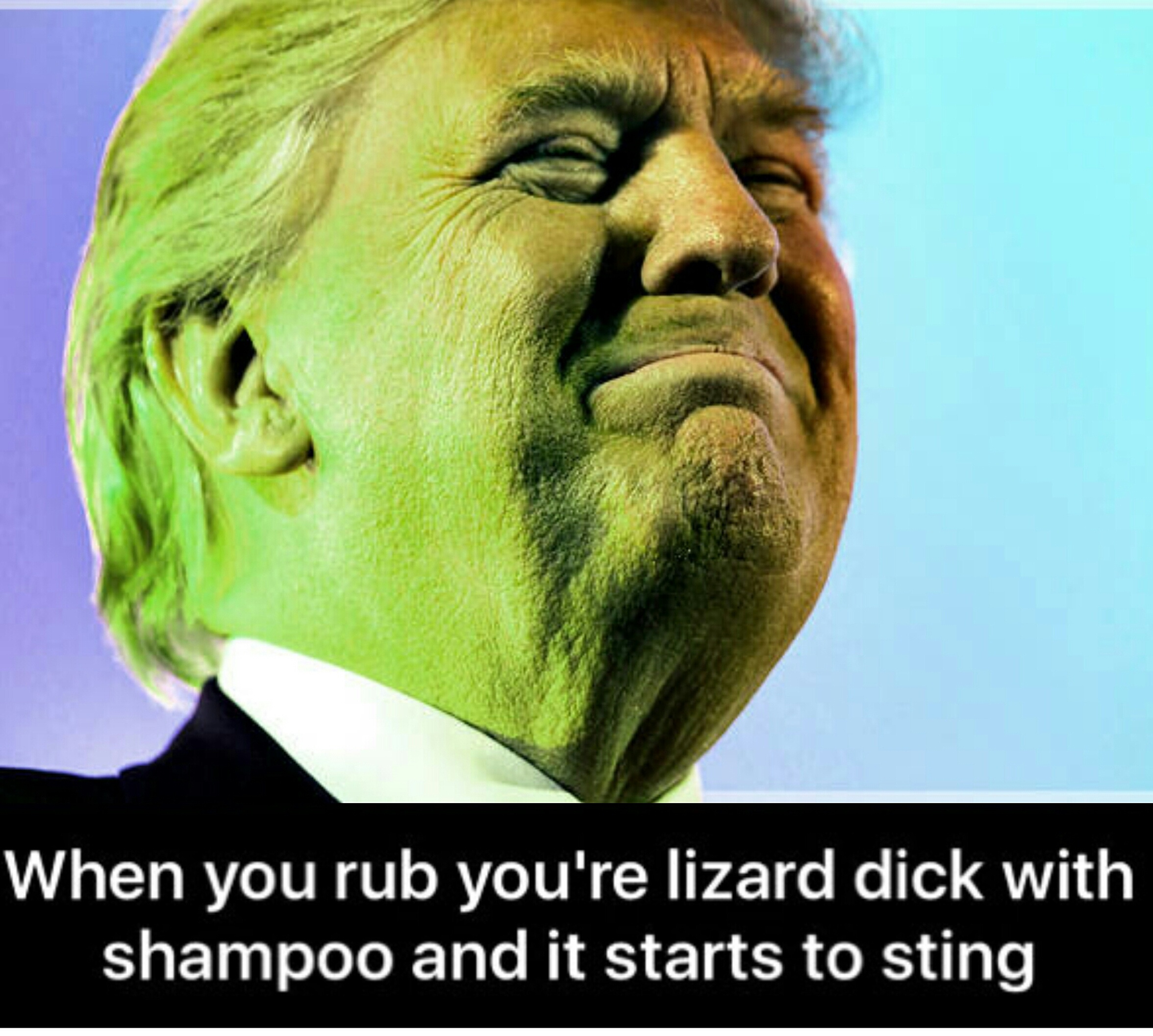 Lizard Trump is an alien conqueror