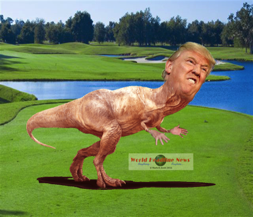 Donald is a prehistoric reptilian