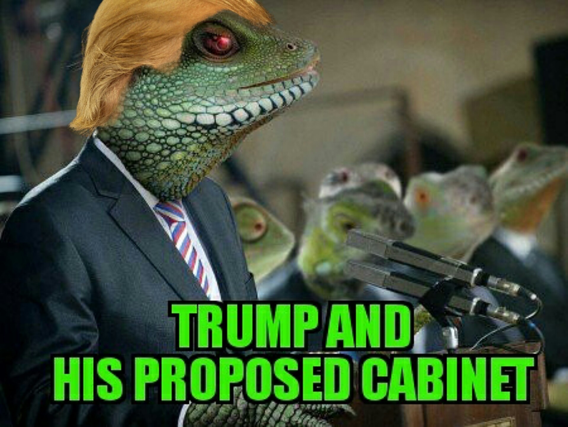 Evil space lizard trump Dump