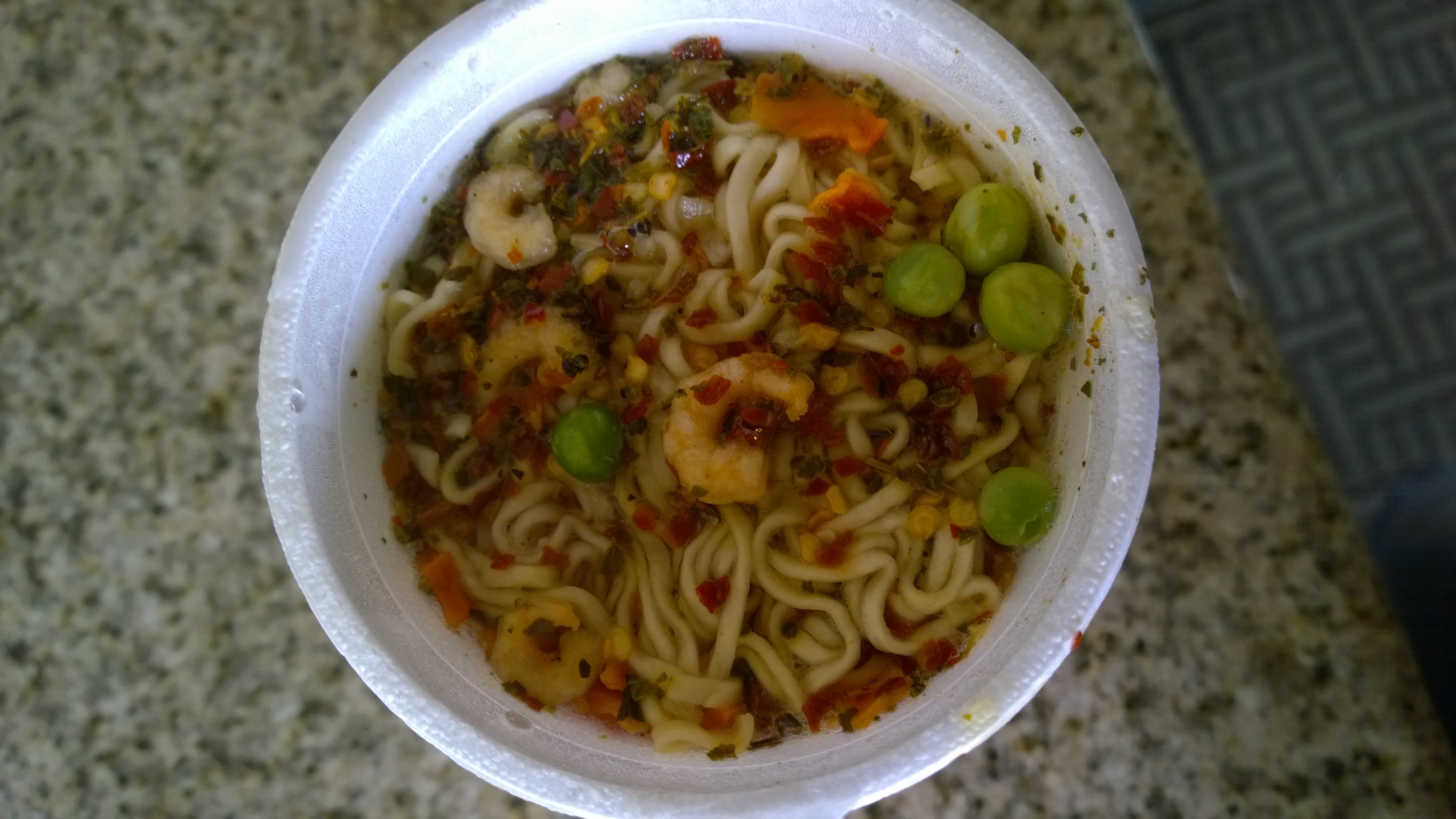 In maruchan ( cup of noodles ) soup