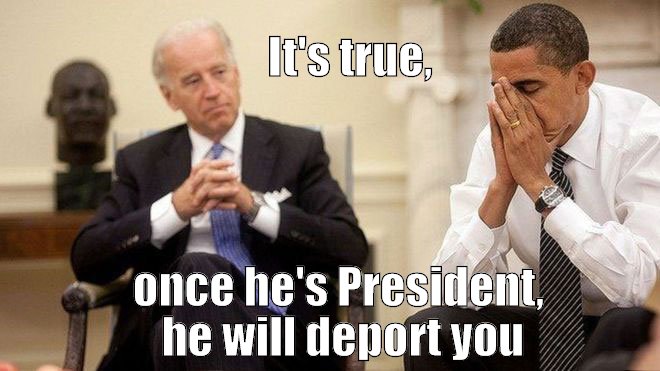 Obama realizes he will be deported to Kenya