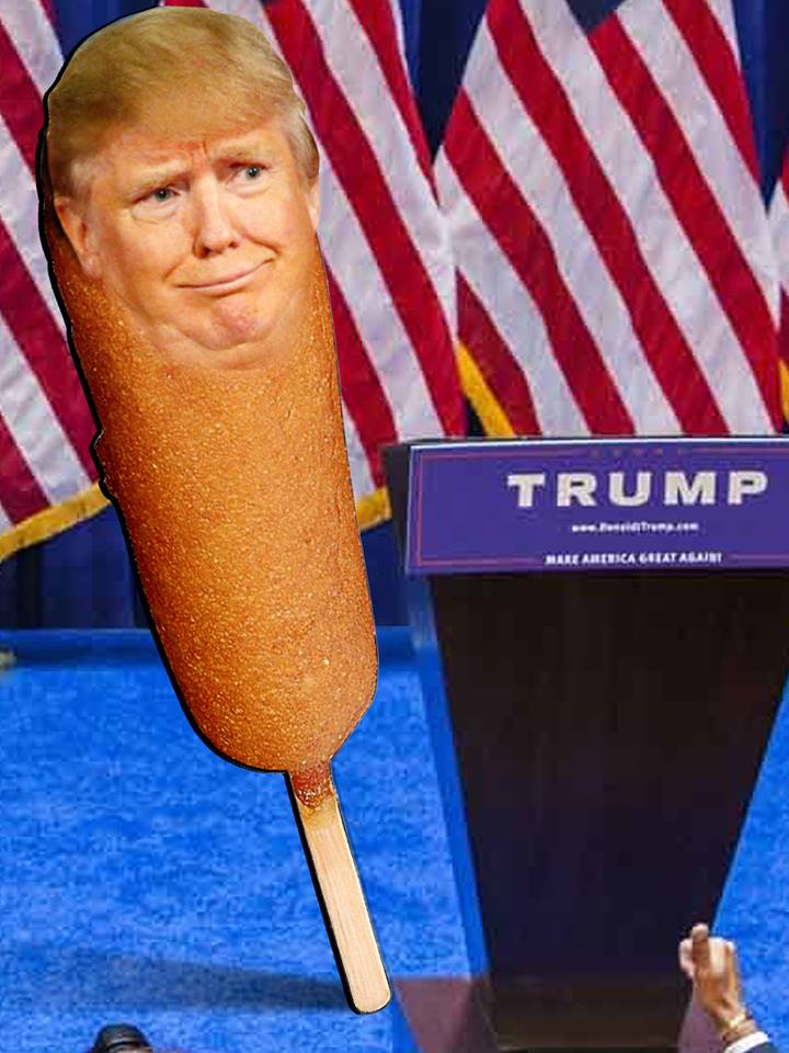 Donald Trump as a corndog!