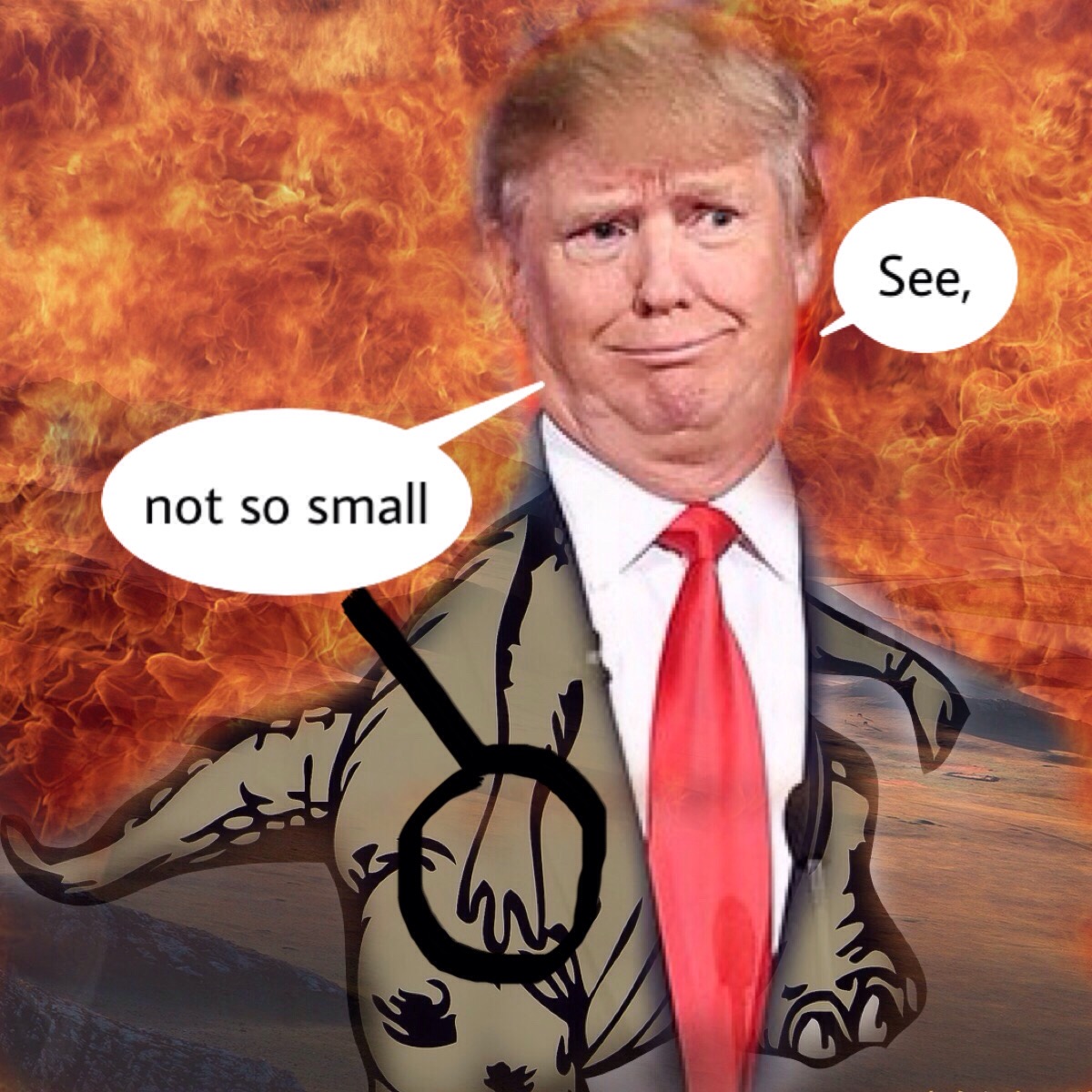 Trumpasorus wants you to know his tiny hands didn't make him go extinct