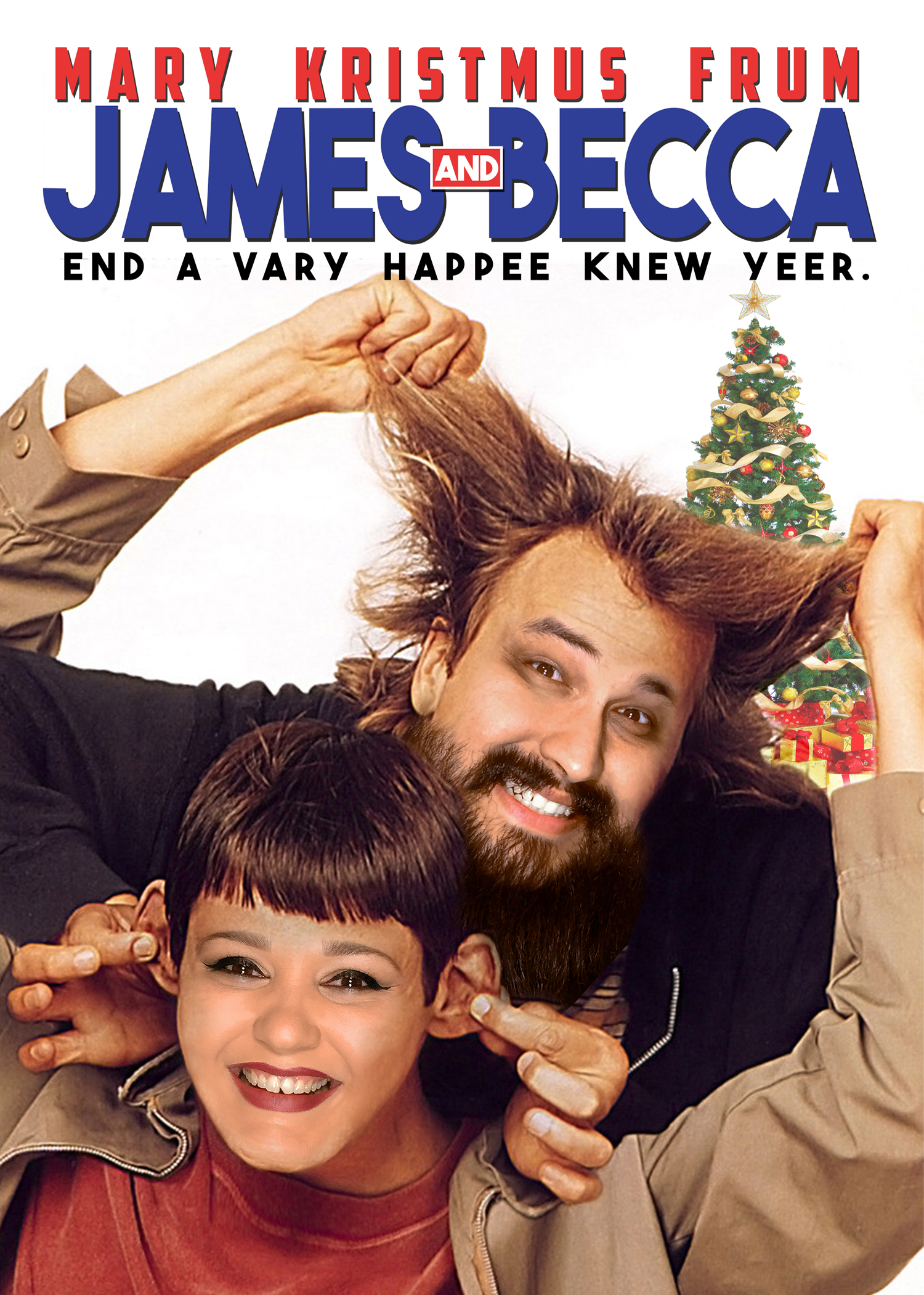 Custom movie poster Christmas Card. ( Dumb And Dumber )