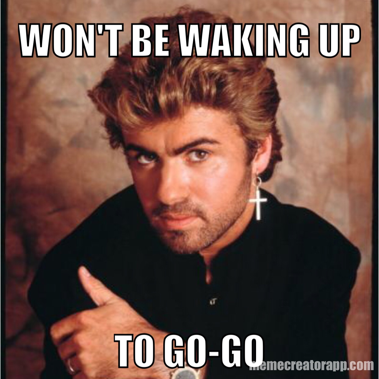 George Michael's Last Christmas. 
Never Gonna Dance Again