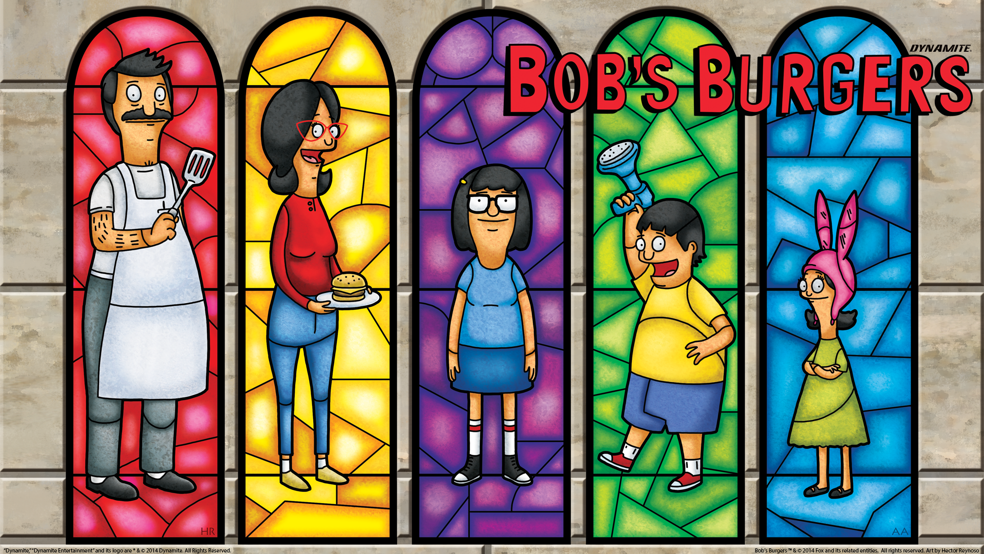 Bob's Burgers Art. Glass Art. Amazing