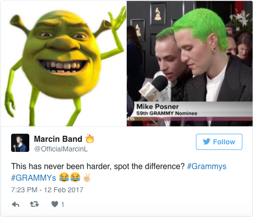 mike wazowski meme - Bed Mike Posner 59th Grammy Nominee Marcin Band Marcin This has never been harder, spot the difference? a tt 1
