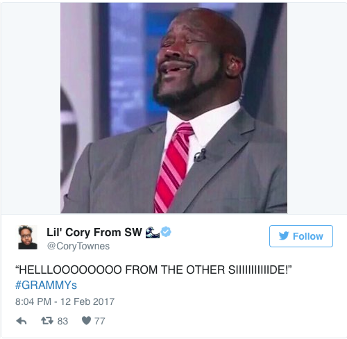j cole shaq meme - Lil' Cory From Sw Townes "HELLLOOO00000 From The Other Si||||||||Ide!" t7 83 77