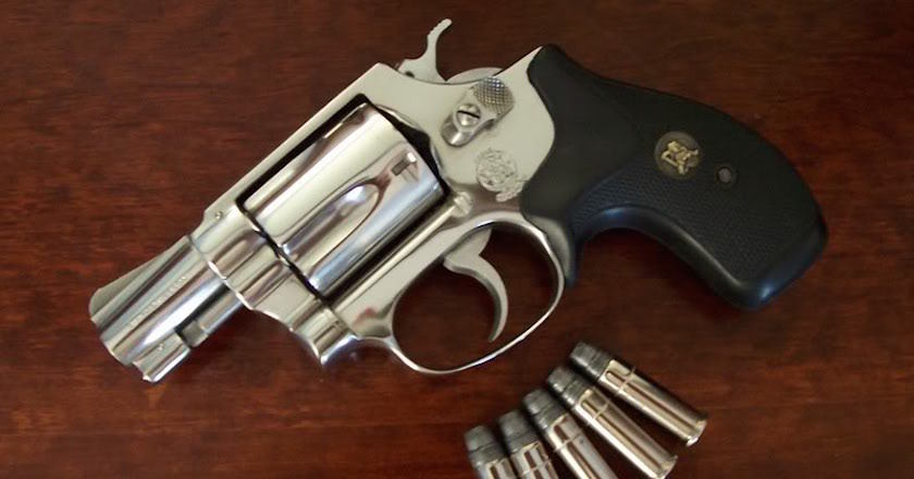 Smith & Wesson Model 60
Simply a six-shot revolver originally chambered solely in .38 Special, the Model 60 was the first revolver produced in stainless steel. It kicked off a revolution in revolver construction, and remains in production today.