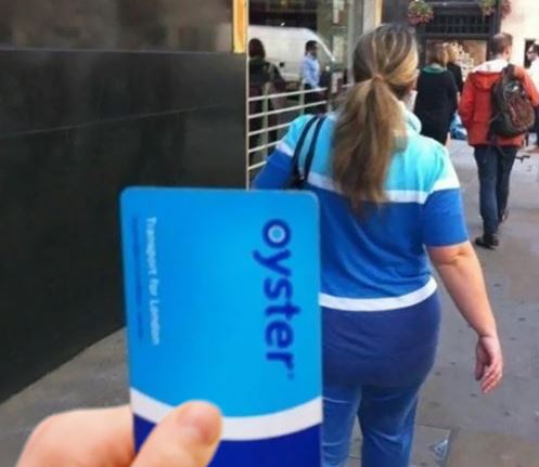 dressed like an oyster card - oyster
