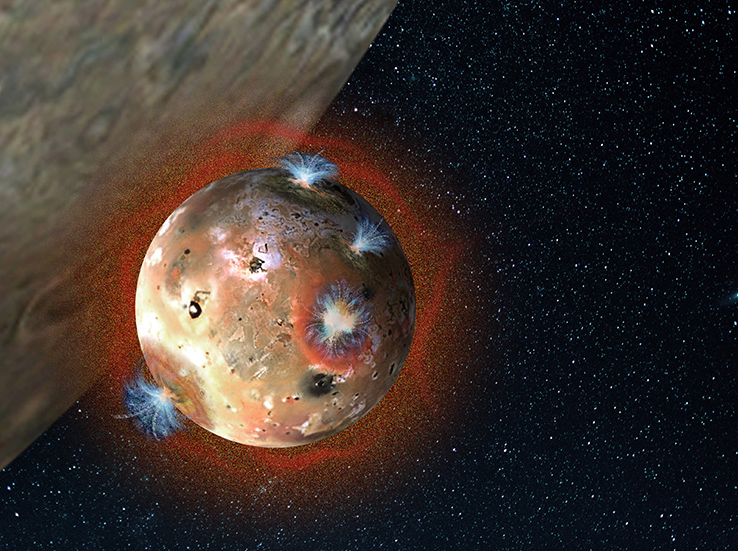 The Gemini North Observatory made a groundbreaking discovery when it captured the rise and fall of the atmosphere surrounding Io, one of Jupiter’s moons.

Image Source: Southwest Research Institute