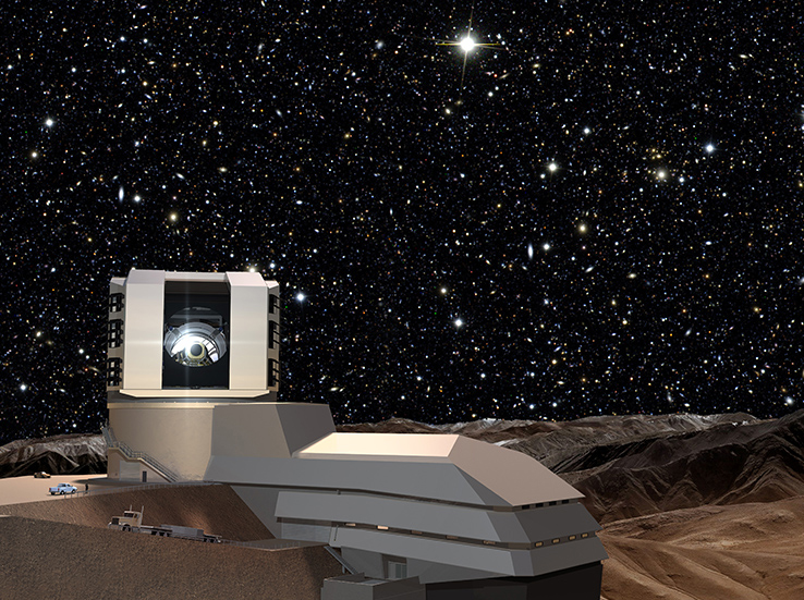 When completed, the Large Synoptic Survey Telescope (LSST), illustrated here, will mark a new chapter in ground-based optical astronomy.