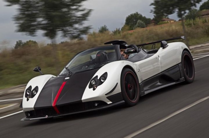 Pagani Zonda Cinque Roadster

Production of the Zonda Cinque Roadster was limited to five units, and all five cars were sold before they were even built. The buyers of this exclusive ride were set back by $1.8 million, but they got a car with a carbon-titanium frame, robotized multi-program sequential transmission, adjustable suspensions, inconel/titanium exhaust system, and a 678 hp Mercedes-Benz AMG 12V that propelled the car from 0-62 mph in 4.3 seconds.