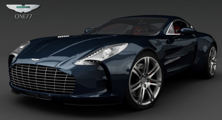 Aston Martin One-77

The One-77 is a two-door coupé that was unveiled by Aston Martin at the 2008 Paris Motor Show, but the car was mostly draped in Savile Row tailored skirt throughout the event. It was only fully revealed at the 2009 Geneva Motor Show.
