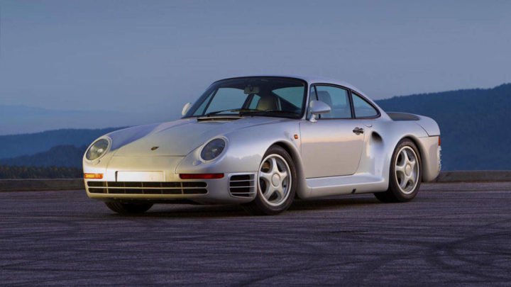 Porsche 959

The twin-turbocharged 959 was produced by Porsche from 1986-1989, initially as a Group B rally car and subsequently as a legal road-going version intended to comply with FIA regulations that require at least 200 road legal units be produced.