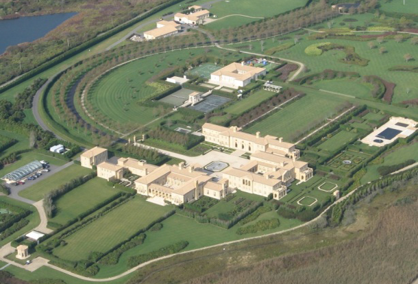 At $198 million this is one of the most expensive properties in the United States. Built by Ira Rennert in Sagaponack, New York to the dismay of his neighbors, it faces the Atlantic and is packed with numerous “toys” including a $150,000 hot tub.

Pricetag: $198 million