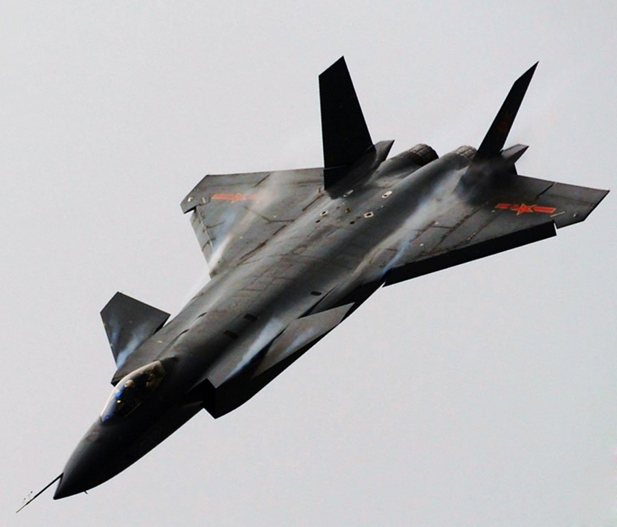 The Chengdu J-20 is China's first 5th-generation fighter. Little is known about it other than that the Chinese want it to have stealth — and that it looks a bit like a spaceship.