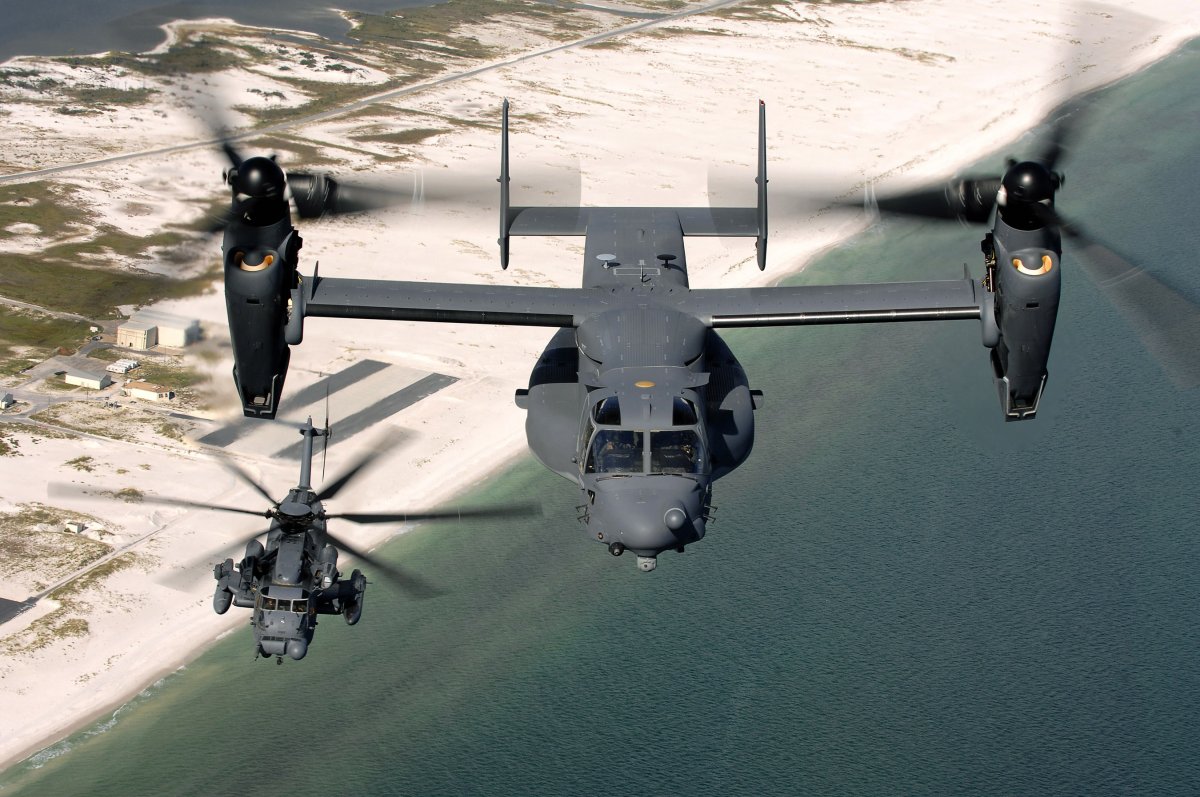 The Osprey is maybe the coolest rotary-wing bird in flight right now. It's capable of both helicopter and fixed wing flight.