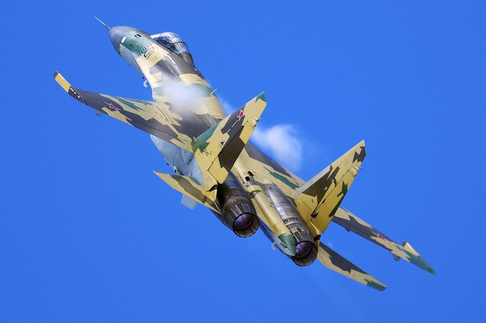 The Russian-built Sukhoi Su-35 is one of the most maneuverable birds in the sky.