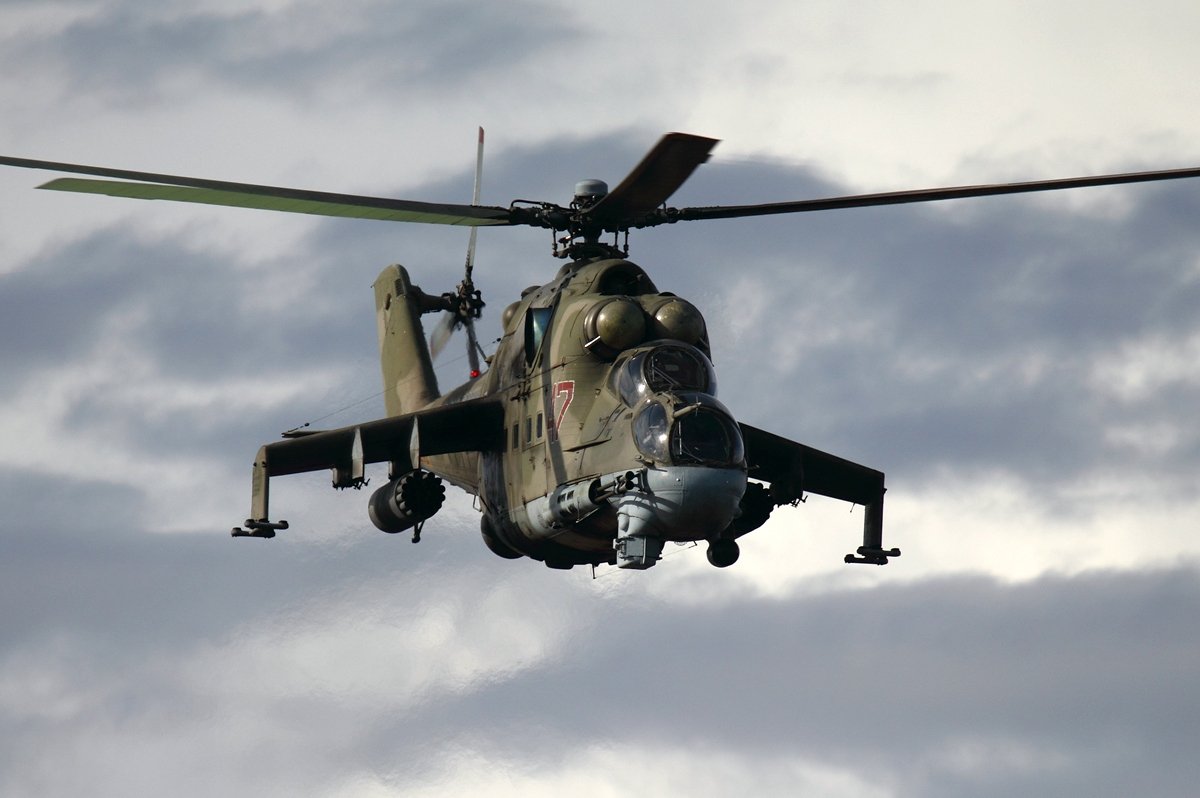 The Russian Mi-24 is the brawniest rotary wing bird on the globe.