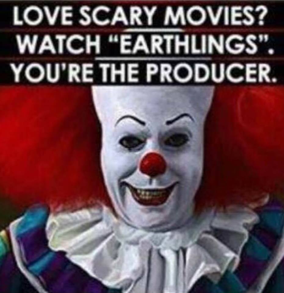 bored clown - Love Scary Movies? Watch "Earthlings". You'Re The Producer.