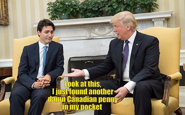 President Trump's first meeting with Canadian Prime Minister Justin Trudeau