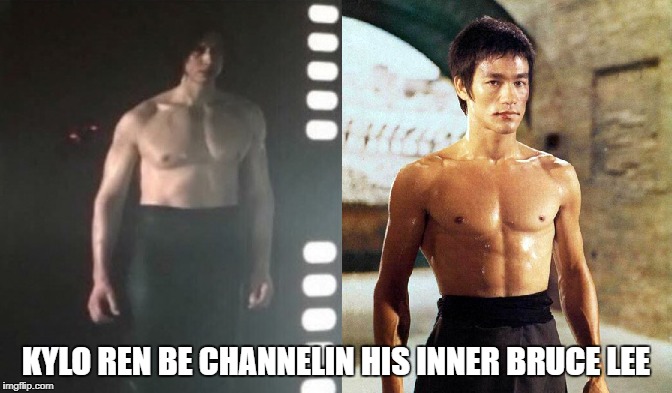 The new supreme leader of the First Order or Bruce Lee?