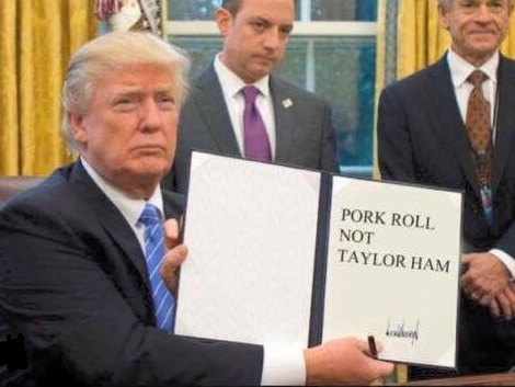 The long battle between Pork Roll vs Taylor Ham is decided in an executive order by Trump....