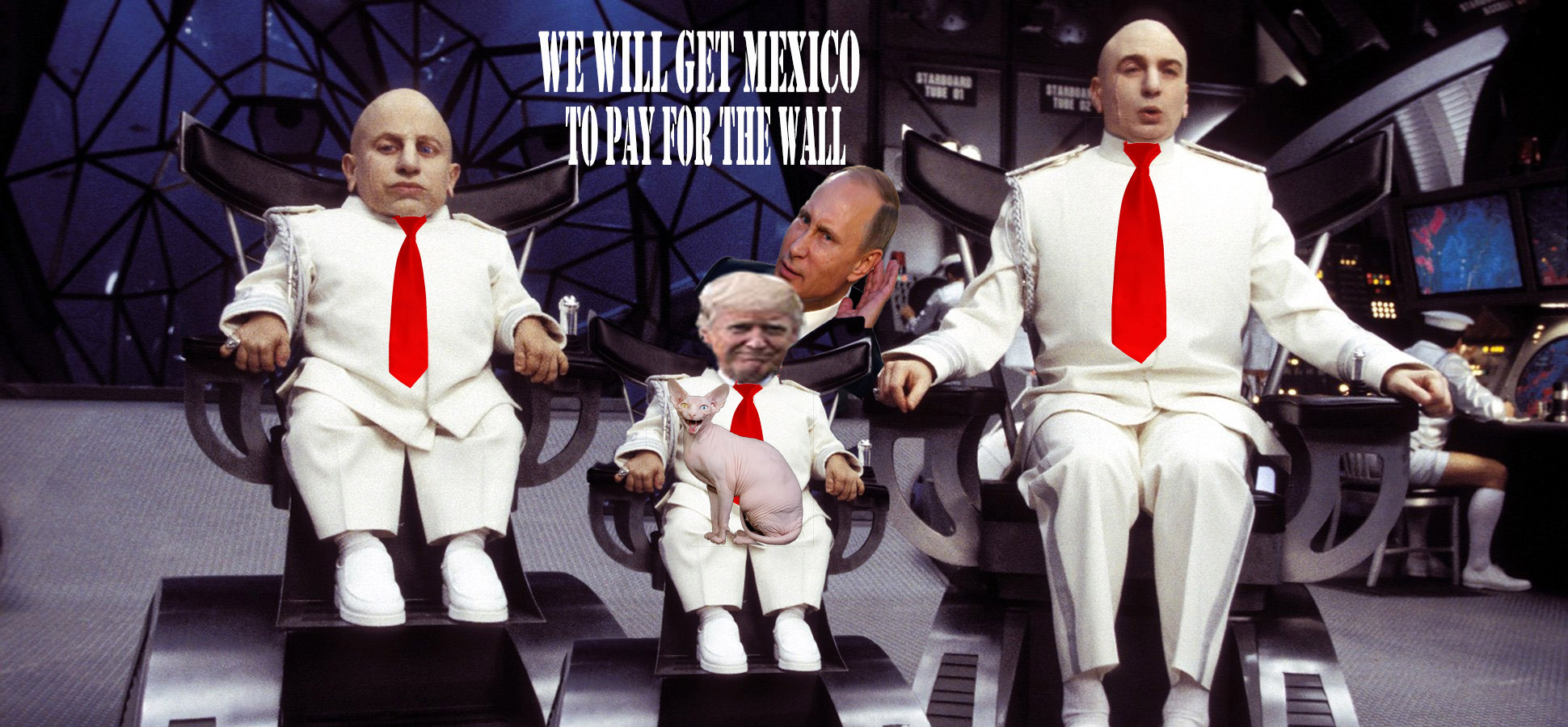 Dr Evil, MINI-Me And Tiny Trump come up with plan.