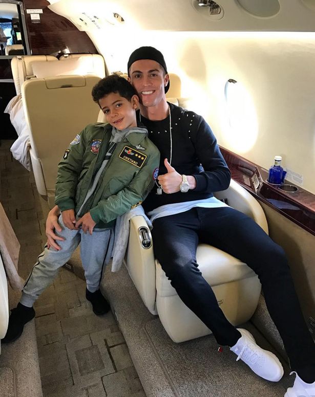 "Spending time with my love": The footballer and his son pose for a picture