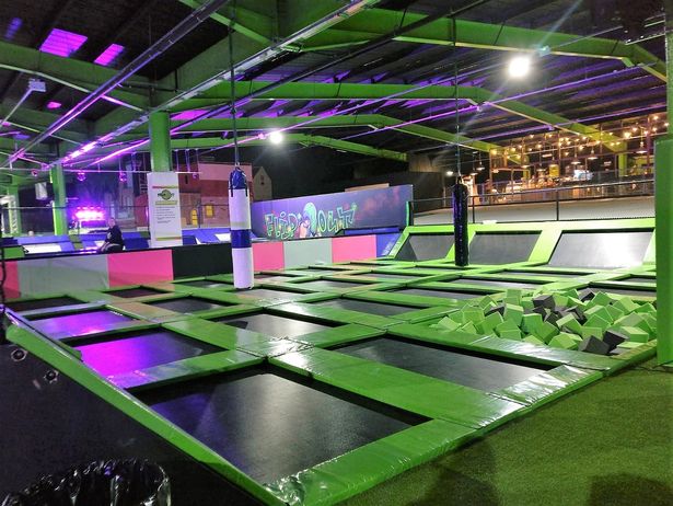 Trampolines at Flip Out Chester, where Sarah's accident happened