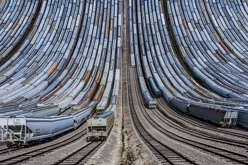 Inception style dreamscapes give everyday scenes including farms, junkyards and quarries an unsettling yet ethereal allure