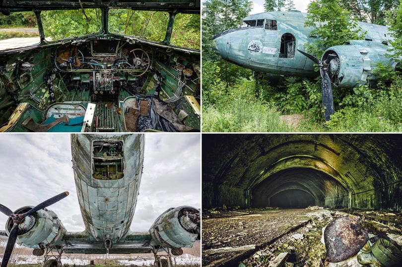These haunting images reveal the ruins of Croatia's Zeljava Air Base, located under Pljesevica Mountain on the border with Bosnia and Herzegovina, more than 20 years after it was abandoned