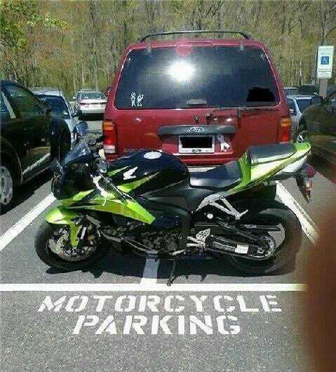 memes - car in motorcycle parking space - Motorcycle Parking