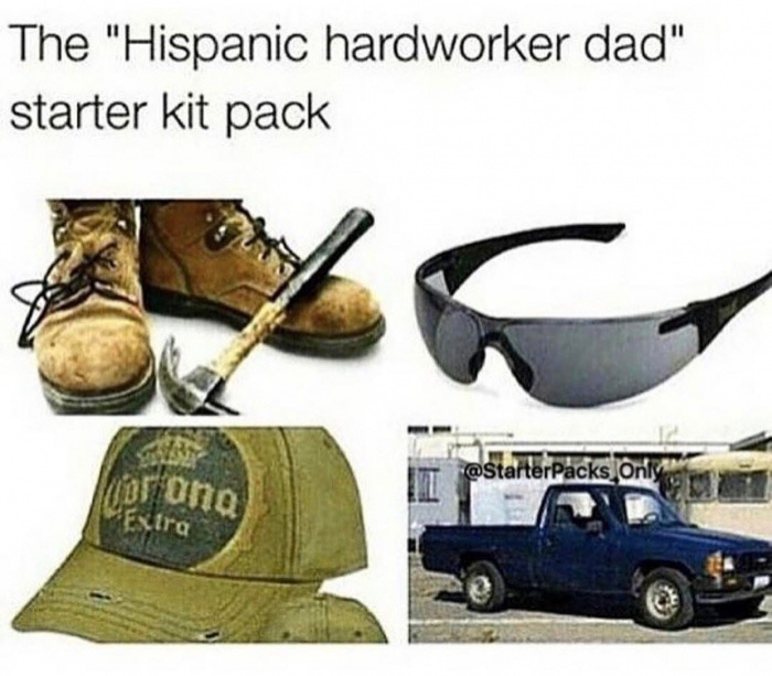 mexican dad starter pack - The "Hispanic hardworker dad" starter kit pack Packs Only Not ong Extra