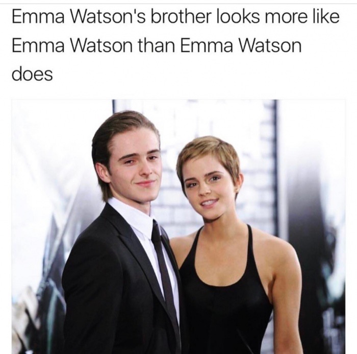 emma watson and her brother - Emma Watson's brother looks more Emma Watson than Emma Watson does